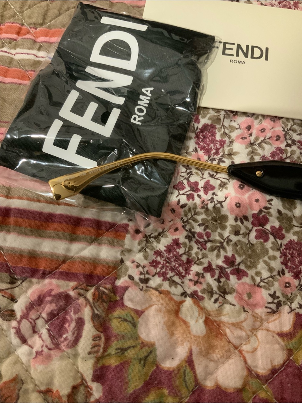 Fendi Women's Brown Tortoiseshell Square Sunglasses with Gradient Lenses - Picture 4 of 7